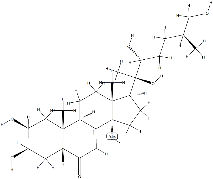 (25S)-イノコステロン 化学構造式