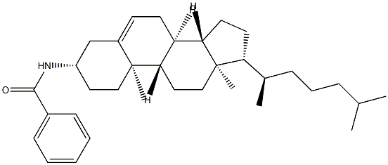 N-(コレスタ-5-エン-3β-イル)ベンズアミド 化学構造式