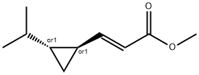 2-Propenoicacid,3-[2-(1-methylethyl)cyclopropyl]-,methylester,[1alpha(E),2bta]-(9CI) 结构式