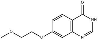 7-(2-甲氧基乙氧基)喹唑啉-4(1H)-酮 结构式