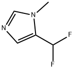 1H-Imidazole,5-(difluoromethyl)-1-methyl-(9CI) Struktur
