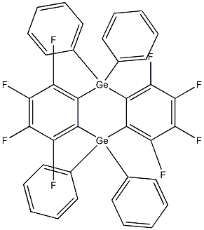 1,2,3,4,6,7,8,9-Octafluoro-5,10-dihydro-5,5,10,10-tetraphenyldibenzo[b,e][1,4]digermanin Structure