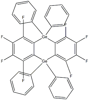 1,2,3,4,6,7,8,9-Octafluoro-5,10-dihydro-5,5,10,10-tetraphenyldibenzo[b,e][1,4]digermanin Struktur