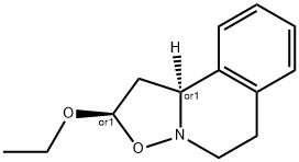 2H-Isoxazolo[3,2-a]isoquinoline,2-ethoxy-1,5,6,10b-tetrahydro-,(2R,10bS)-rel-(9CI) Structure