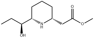 (2R)-6β-[(S)-1-Hydroxypropyl]-2β-piperidineacetic acid methyl ester Structure