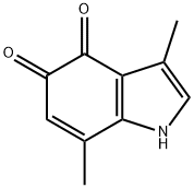 1H-Indole-4,5-dione,3,7-dimethyl-(9CI) Struktur