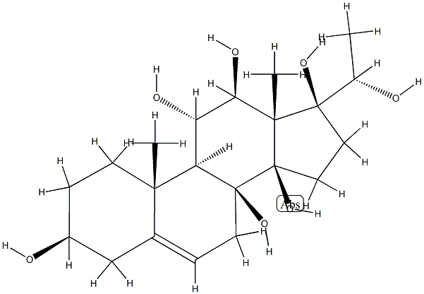 (14β,17S,20S)-Pregn-5-ene-3β,8,11α,12β,14,17,20-heptol|