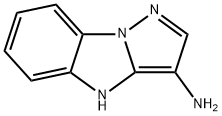 4H-Pyrazolo[1,5-a]benzimidazol-3-amine(9CI) 化学構造式