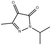1H-Pyrazole-4,5-dione,3-methyl-1-(1-methylethyl)-(9CI) 结构式
