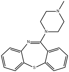 11-(4-甲基哌嗪-1-基)二苯并[B,F][1,4]硫氮杂卓,1977-09-9,结构式