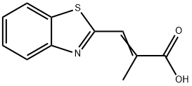 2-Benzothiazoleacrylicacid,alpha-methyl-(8CI) Structure