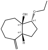 3a(1H)-Azulenol,3-ethoxyoctahydro-8-methylene-,(3alpha,3abta,8abta)-(9CI) Structure