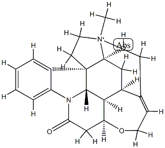 16-Hydroxy-19-methyl-10-oxostrychnidin-19-ium Structure