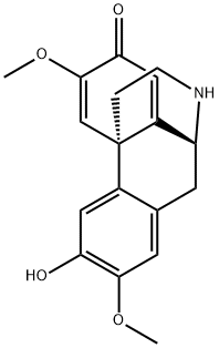 5,6,8,14-Tetradehydro-3-hydroxy-2,6-dimethoxymorphinan-7-one 结构式