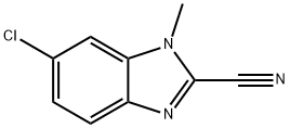 2-Benzimidazolecarbonitrile,6-chloro-1-methyl-(8CI),19808-76-5,结构式