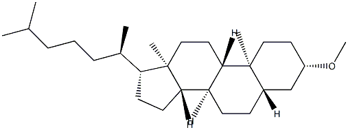 Methyl 5α-cholestan-3β-yl ether Structure