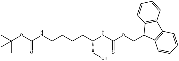 Fmoc-L-Lysinol(Boc) 结构式