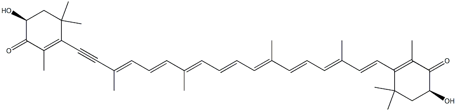 (3S,3'S)-7,8-Didehydroastaxanthin Structure