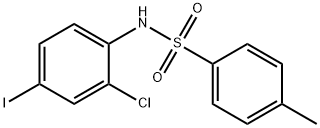 N-(2-氯-4-碘苯基)-4-甲基苯磺酰胺 结构式