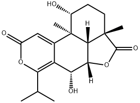 (1R)-1,2,3,3a,5aβ,6,10b,10cβ-Octahydro-1,6α-dihydroxy-3aβ,10bα-dimethyl-7-isopropyl-4H,9H-furo[2',3',4':4,5]naphtho[2,1-c]pyran-4,9-dione|竹柏内酯A