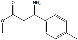 3-氨基-3-(4-甲基苯基)丙酸甲酯,198959-38-5,结构式