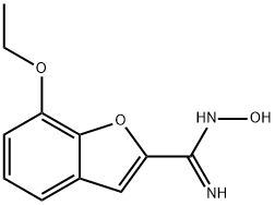 2-Benzofurancarboximidamide,7-ethoxy-N-hydroxy-(9CI) Struktur