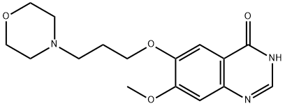 7-Methoxy-6-(3-morpholin-4-ylpropoxy)quinazolin-4(3H)-one Struktur