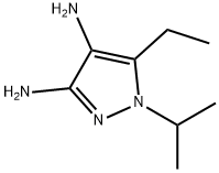 1H-Pyrazole-3,4-diamine,5-ethyl-1-(1-methylethyl)-(9CI) Struktur