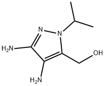 1H-Pyrazole-5-methanol,3,4-diamino-1-(1-methylethyl)-(9CI) 化学構造式