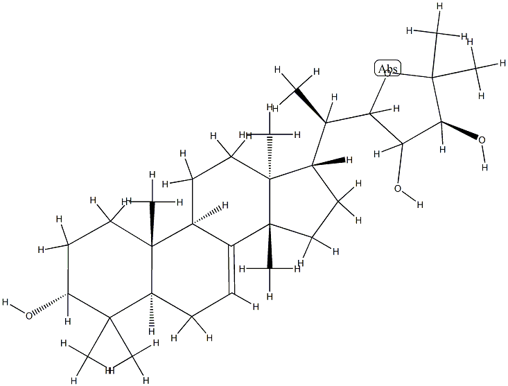 (13α,14β,17α,20R,24S)-22,25-Epoxylanost-7-ene-3α,23,24-triol Struktur