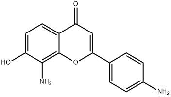 4H-1-Benzopyran-4-one,8-amino-2-(4-aminophenyl)-7-hydroxy-(9CI)|