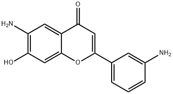 4H-1-Benzopyran-4-one,6-amino-2-(3-aminophenyl)-7-hydroxy-(9CI),199460-17-8,结构式