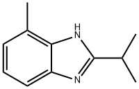 1H-Benzimidazole,4-methyl-2-(1-methylethyl)-(9CI) 结构式