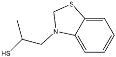 3-Benzothiazolineethanethiol,-alpha--methyl-(8CI) 化学構造式