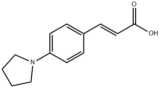 (E)-3-(4-(pyrrolidin-1-yl)phenyl)acrylic acid Structure