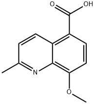 5-Quinolinecarboxylicacid,8-methoxy-2-methyl-(9CI) Structure