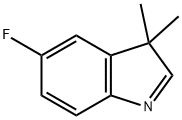 3H-Indole,5-fluoro-3,3-dimethyl-(9CI) 结构式