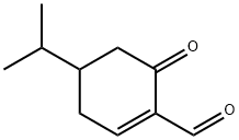 1-Cyclohexene-1-carboxaldehyde,4-(1-methylethyl)-6-oxo-(9CI) Structure