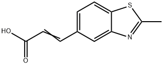 5-Benzothiazoleacrylicacid,2-methyl-(7CI,8CI) Structure