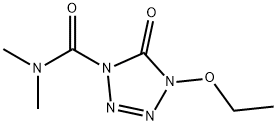 1H-Tetrazole-1-carboxamide,4-ethoxy-4,5-dihydro-N,N-dimethyl-5-oxo-(9CI) 结构式