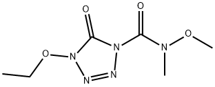 1H-Tetrazole-1-carboxamide,4-ethoxy-4,5-dihydro-N-methoxy-N-methyl-5-oxo-(9CI)|