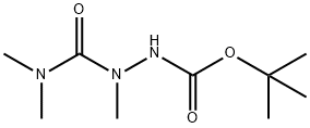 Hydrazinecarboxylic acid, 2-[(dimethylamino)carbonyl]-2-methyl-, 1,1- 结构式