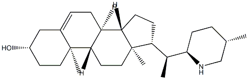 (22R,25S)-22,26-エピミノコレスタ-5-エン-3β-オール 化学構造式