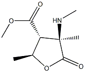 Arabinonicacid,2,3,5-trideoxy-3-(methoxycarbonyl)-2-C-methyl-2-(methylamino)-,gamma-lactone(9CI) 化学構造式
