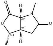 1H-Furo[3,4-b]pyrrole-2,6(3H,6aH)-dione,dihydro-1,4-dimethyl-,(3a-alpha-,4-alpha-,6a-alpha-)-(9CI) Structure