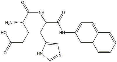 H-GLU-HIS-ΒNA 结构式