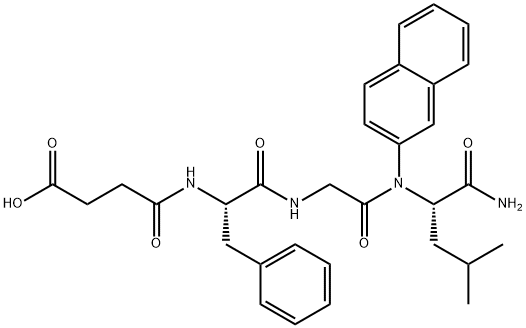 Suc-Phe-Gly-Leu-βNA, 202000-07-5, 结构式
