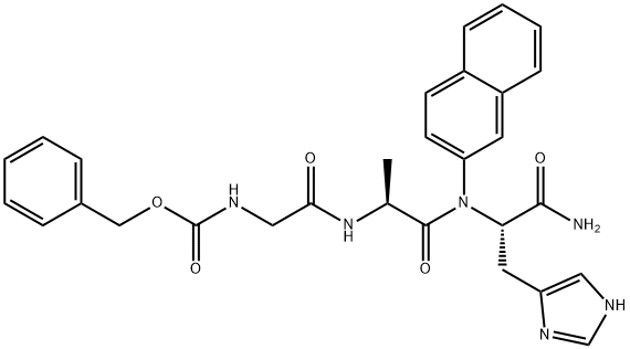 Z-GLY-ALA-HIS-ΒNA,202001-31-8,结构式