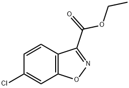 6-氯苯并[D]异噁唑-3-甲酸乙酯, 203259-52-3, 结构式