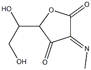 L-threo-3-Hexulosonic  acid,  2-deoxy-2-(methylimino)-,  -gamma--lactone,  radical  ion(1-)  (9CI) Struktur